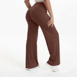 Leggings de yoga pour femmes, taille haute, sans couture, en Spandex/Nylon, respirants, séchage rapide, extensibles dans quatre directions, athlétiques, personnalisables OEM ODM - Product Image 2