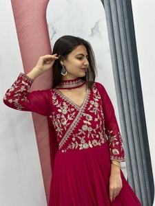 Fatema Fashion's elegante bordado impreso mujeres Salwar Kameez alta calidad boda fiesta desgaste hecho a mano precio competitivo - Product Image 4