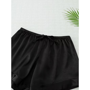Vêtements de nuit pour femmes à boutons, doux et respirants, pour la détente quotidienne et les soirées confortables, production en série - Product Image 5