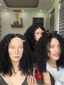 Texture bouclée en gros de haute qualité 100% cuticule vietnamienne alignée cheveux vierges bruts extension de cheveux humains bouclés - Product Image 2