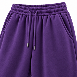 Pantalon de survêtement large pour homme, brodé, taille élastique avec cordon de serrage, respirant, 100 % coton molletonné, écologique, décontracté - Product Image 3