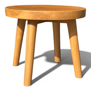 Wholesale Indonesian <b>Solid</b> Teak <b>Wood</b> Round One <b>Wood</b> Stool Premium Hotel Bedroom Accent Table Villa Project Furniture Supplier - Product Image 5