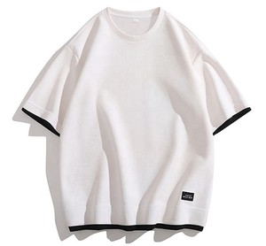 Men's Cotton Casual T-Shirt and Shorts <b>Set</b> Crew Neck Short Sleeve Two Piece Outfit Summer Breathable Letter Print Tracksuit - Product Image 3