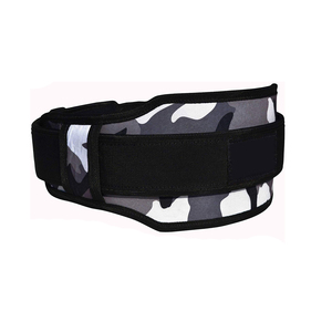 Ceinture de soutien lombaire réglable en cuir de vachette camouflage pour la musculation, l'entraînement en force, unisexe, respirante, fermeture auto-agrippante - Product Image 2