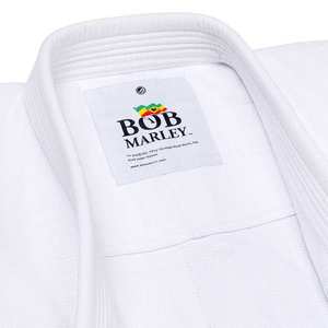 Kimono de Jiu Jitsu Blanco con Tejido Perla y Tejido Dorado (Poliéster/Algodón) para Artes Marciales para Adultos - Product Image 4