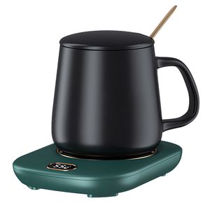 Tazza da caffè elettrica USB scaldabagno per tè latte per bevande riscaldatore 3 temperatura piastra di riscaldamento per scrivania chiusa per ufficio - Product Image 6