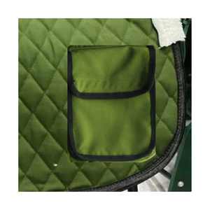 Manta de Silla de Montar Transpirable para Doma y Equitación Western con Diseño Acolchado, Bolsillo y Forro de Felpa de Poliéster para Largas Sesiones de Montar - Product Image 2