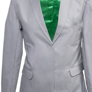 AKA Classic Grey – Costume de Mariage Homme Coupe Droite, Blazer de Smoking Brillant, Veste de Cérémonie Formelle d'Affaires avec Fermeture Éclair, Luxe et Élégance pour Gentleman - Product Image 4