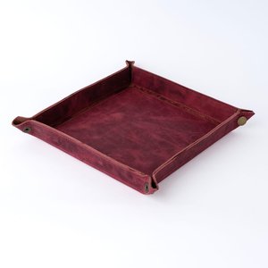 Plateau en cuir véritable pour usage quotidien, boîte de rangement pratique pour clés et objets de chevet, vente en gros, plateau en cuir d'usine GLTY-0082 - Product Image 5