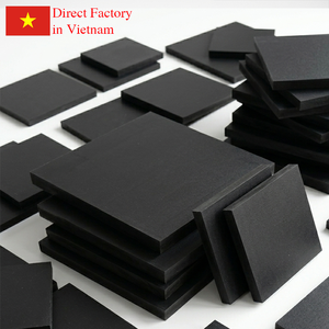 Black <b>PVC</b> WPC Foam Board <b>Sheet</b> 8mm Thickness 0.6 G/cm3 Density Fire-resistant <b>Plastic</b> Materials for Kitchen Surface Panels - Product Image 1