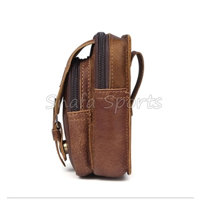 Bolsa de Cinturón de Cuero Genuino Hecha a Medida para Clientes OEM, con Hebilla de Cobre, Diseño Casual, para Equipo de Exterior - Product Image 4