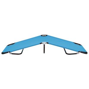 Chaise longue standard bleu turquoise en acier thermolaqué - Product Image 3