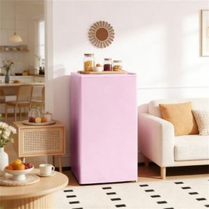 Mini Refrigerador Rosado, Refrigerador de Diseño Compacto - Product Image 1