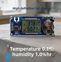 Pencatat Data Suhu Industri Higrometer Digital untuk Cerutu Termometer Digital Presisi Tinggi Instrumen Pengujian Lingkungan