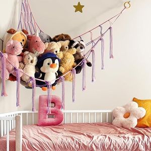 Grand Organisateur de Jouets en Peluche Suspendu en Angle pour l'Affichage et le Rangement des Peluches pour la Décoration de Chambre de Bébé et d'Enfants - Product Image 4