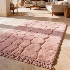 Alfombra Bereber Marroquí Beni Ourain de Lana Anudada a Mano |   Alfombra Geométrica de Lujo Hecha a Mano |   Proveedor de Tamaños Personalizados - Product Image 1