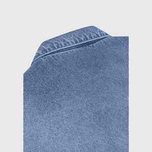 Camiseta Casual Vintage de Estilo Urbano para Hombre, Corte Holgado, Oversize, de Algodón y Mezclilla, con Botones, Estilo Western, Antiarrugas, Talla Adulto, Verano - Product Image 6