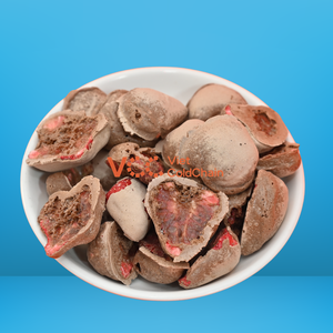 Chocolate-Coated Freeze-Dried Vacuum Fried Strawberry Snack | Non-GMO <b>Sweet</b> <b>Sour</b> Taste | Healthy Crispy Ready Eat Bulk OEM 10kg - Product Image 1