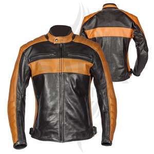 Chaqueta de Motocicleta de Cuero Premium para Hombre con Diseño Dinámico y Elegante, Equipo de Protección para Motociclismo, Perfecta para Motocicletas Deportivas - Product Image 1