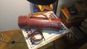 Bolsa de Chef Profesional de Cuero de Lujo para Cuchillos, Resistente a Olores, Duradera, Modelo LBKR-0056 - Product Image 2