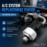 Capteur de pression de réfrigérant A/C 88719-33020, interrupteur de pression de climatisation compatible avec les véhicules Toyota, pièce de rechange