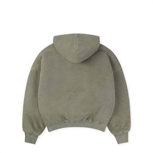 Sweat-shirt à capuche oversize en molleton de coton, coupe décontractée, épaules tombantes, manches longues, style streetwear décontracté - Product Image 2