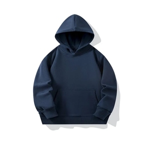 High Quality Custom Puff <b>Men's</b> Winter Oversized Heavyweight Solid Breathable Eco-Friendly Hoodie Blank Cotton Fleece Pocket - Product Image 4