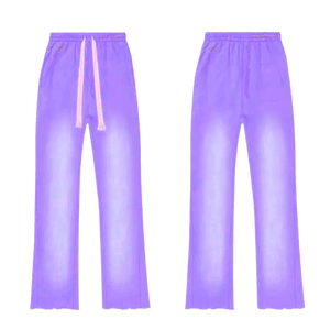 Pantalon de survêtement décontracté pour homme 100 % coton léger avec taille élastique, cordon de serrage, poches latérales, respirant, tricoté, style été - Product Image 2