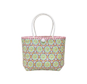 Sac fourre-tout décontracté pour femme en plastique tressé tendance, fait main, couleur menthe douce, idéal pour le shopping, vente chaude, OEM - Product Image 1