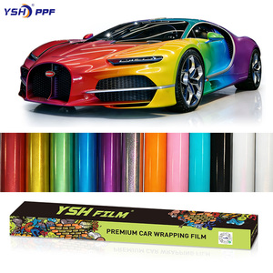 ฟิล์มไวนิลหุ้มรถยนต์แบบม้วนเต็มคัน ขนาด 1.52 <span class=keywords><strong>x</strong></span> 18 เมตร ฟิล์มเปลี่ยนสีไล่เฉดสีแบบคาเมเลี่ยน ฟิล์ม PPF โฟโตโครมิกสำหรับรถยนต์ - Product Image 1