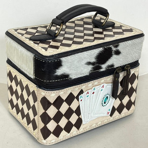 Trousse à bijoux en cuir de vachette usinée à la main de qualité supérieure pour les femmes de voyage - Product Image 5