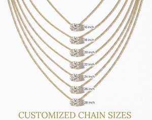 Manufacturer 10K 14K 18K <b>Solid</b> <b>Gold</b> Round Diamond <b>Pendant</b> Necklace Minimalist Snake Chain Everyday Unisex Customization Necklace - Product Image 6