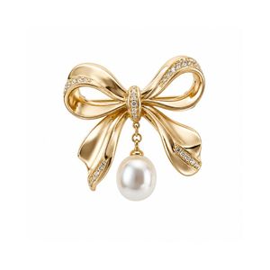 Broche de luxe en forme de croissant de lune et d'étoile, plaquée or et argent bicolore, avec cristaux, pour cadeau, vente en gros, broches de créateur - Product Image 4