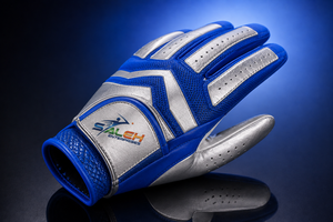 Custom Royal Blue <b>Silver</b> Golf <b>Gloves</b> Premium Synthetic Leather Breathable Grip Performance Sports <b>Gloves</b> OEM ODM Wholesale RTS - Product Image 2