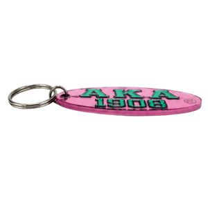 Llavero de acrílico rosa y verde, estilo personalizado, llavero de acrílico colorido, accesorio de moda, regalo, recuerdo, adorno para bolso - Product Image 6