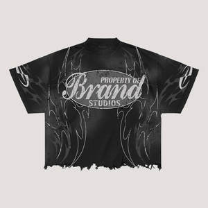 Conjunto de Shorts de Verano con Estampado Abstracto de Acuarela, Diseño Geométrico, Casual, para Hombre - Product Image 4