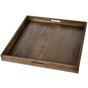 Custom Logo <b>Large</b> Acacia Food Serving <b>Trays</b> With Handles Portable Water Resistance Eco Friendly Wooden <b>Trays</b> Multipurpose Uses - Product Image 3