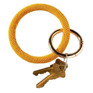 Handcrafted Boho Beaded Keychain Unique Eco-Friendly Gift Item for Women and Men Woven Glass <b>Bag</b> <b>Charm</b> Handmade Technique - Product Image 3