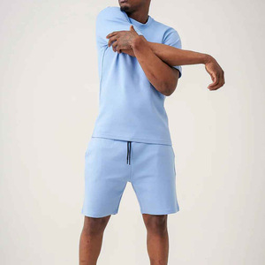 Conjunto de Camiseta y Pantalones Cortos de Playa de Algodón de Alta Calidad, Nuevo, Moderno, con Estampado a la Moda - Product Image 5