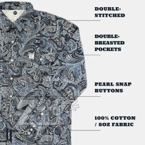 Camisa de Trabajo Ligera de Manga Larga ZUNEZI ZI-8053 2024, 100% Algodón, Resistente al Fuego NFPA 2112 FR, Nivel de Protección Contra Vapores - Product Image 3