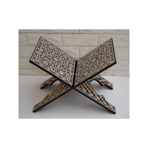 หรูหราแม่ของมุกคัมภีร์กุรอานและที่ใส่หนังสือไบเบิ้ลอิสลามรอมฎอนมูบารักยืนสำหรับการอ่านศักดิ์สิทธิ์และการแสดงที่บ้านโดย fwe - Product Image 4