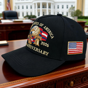 Casquette de baseball brodée Navy USA 250th Anniversary, avec aigle, Statue de la Liberté et cloche, 6 panneaux, unisexe - Product Image 4