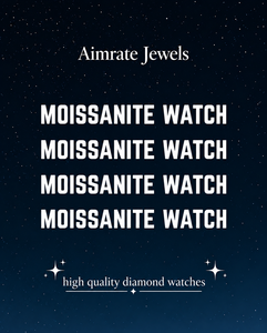 Montre pour homme en moissanite et diamants, style luxe, bicolore or rose et entièrement sertie de diamants blancs, montre-bracelet pour homme, style hip-hop, montres serties de diamants - Product Image 6
