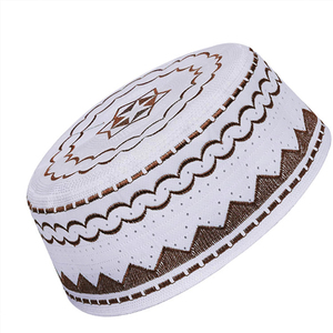 Gorro de Oración Étnico de Moda, Diseño Personalizado OEM, Cómodo, Islámico, Musulmán, Elegante, Transpirable, Hecho a Mano - Product Image 5