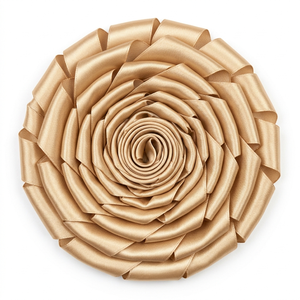 Ruban en satin simple face couleur champagne de 25 mm de Neelkamal Industries pour emballages cadeaux élégants, nœuds de mariage et décorations. - Product Image 4