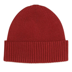 Unisex Red Beanie Hat 100% Acrylic Knitted <b>Winter</b> <b>Cap</b> Casual Style Adult Size 56-58CM Solid Color - Product Image 1