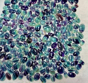 Cabochon en fluorite naturelle de haute qualité, matériau en cristal, prix de gros pour la fabrication de bijoux, pierres précieuses en vrac - Product Image 2