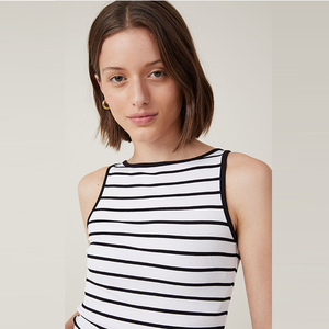 Débardeur Femme Léger en Mélange Polyester/Coton Respirant, Écologique et de Haute Qualité, Style Streetwear, Vente en Gros, Logo Personnalisé - Product Image 4