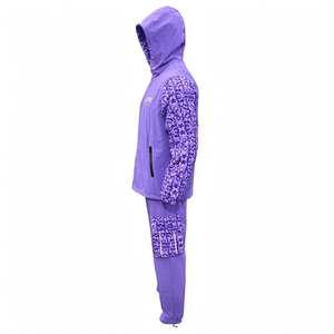Chándal Ligero de Verano con Capucha y Mangas Florales con Pedrería, Logotipo Personalizado, Bolsillos Cargo, Bordado, Unisex, para Exteriores - Product Image 3
