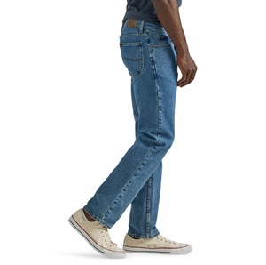 Pantalon en jean délavé léger, fournisseur OEM ODM, jean ample pour homme, pantalon en jean délavé léger à jambe large, vente en gros d'usine - Product Image 2